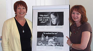 Trish Owen, Relate Brighton and Hove Centre Manager (left) and Melanie Franks, MD of Sparkhouse Consultants